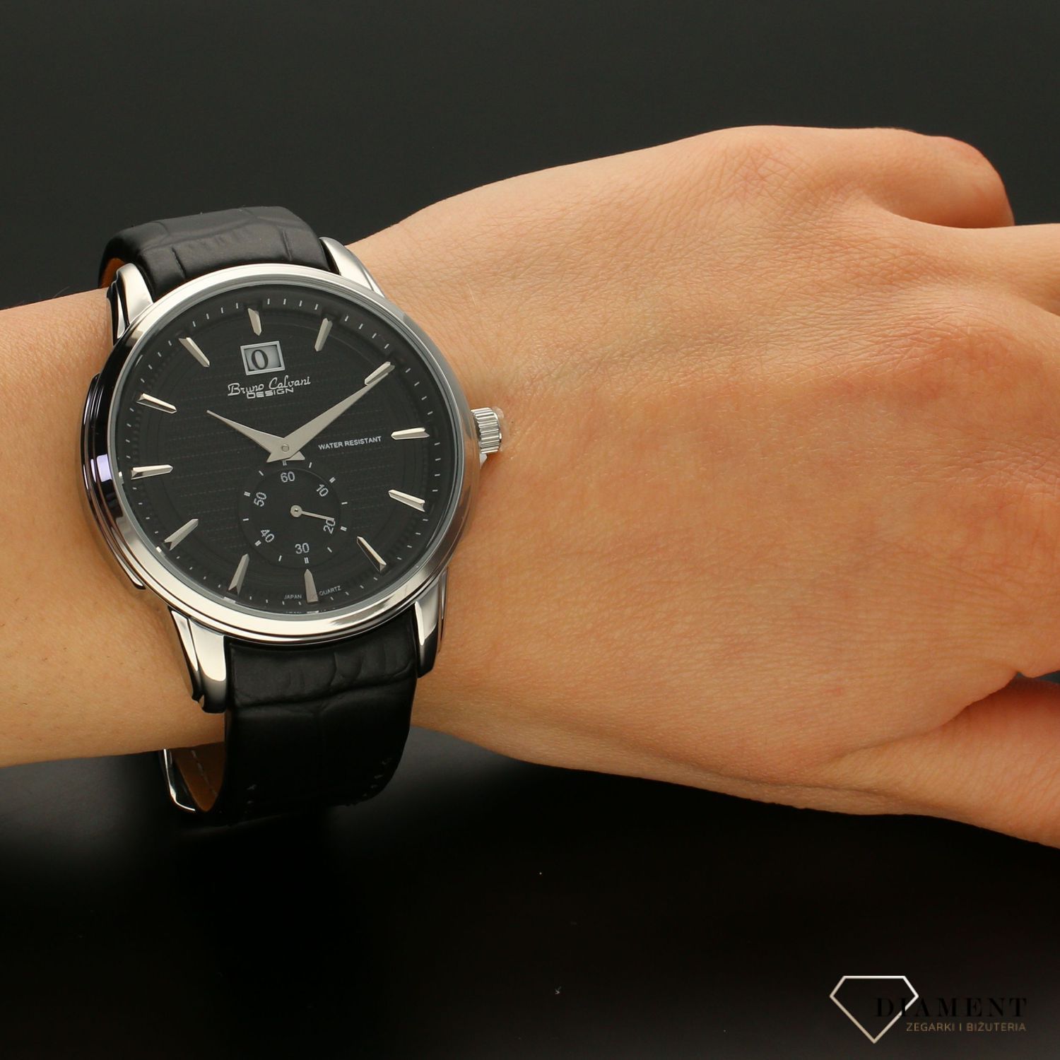 Zegarek męski na pasku Bruno Calvani Classic BC887 BLACK (2).jpg